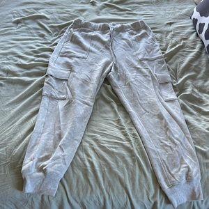 Pink Cargo Jogger Sweatpants